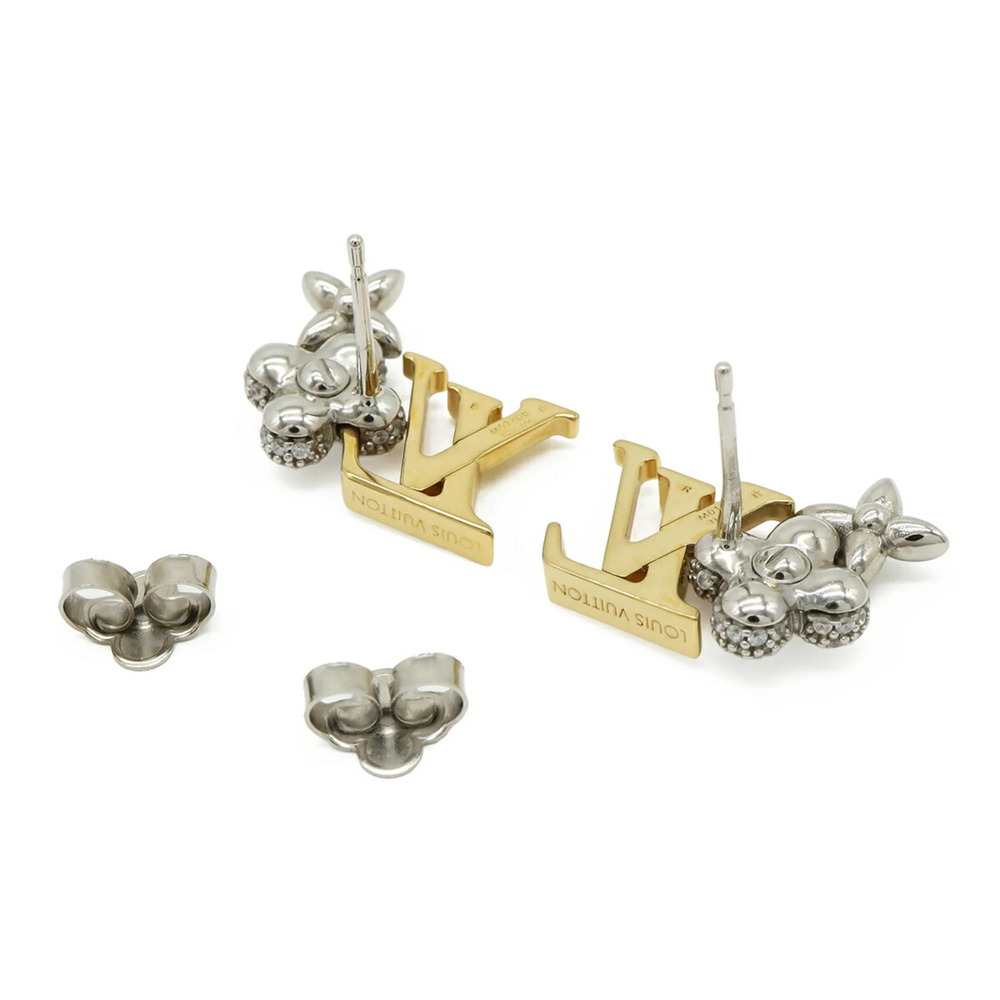 LOUIS VUITTON Gold Earrings - Picture 4 of 6